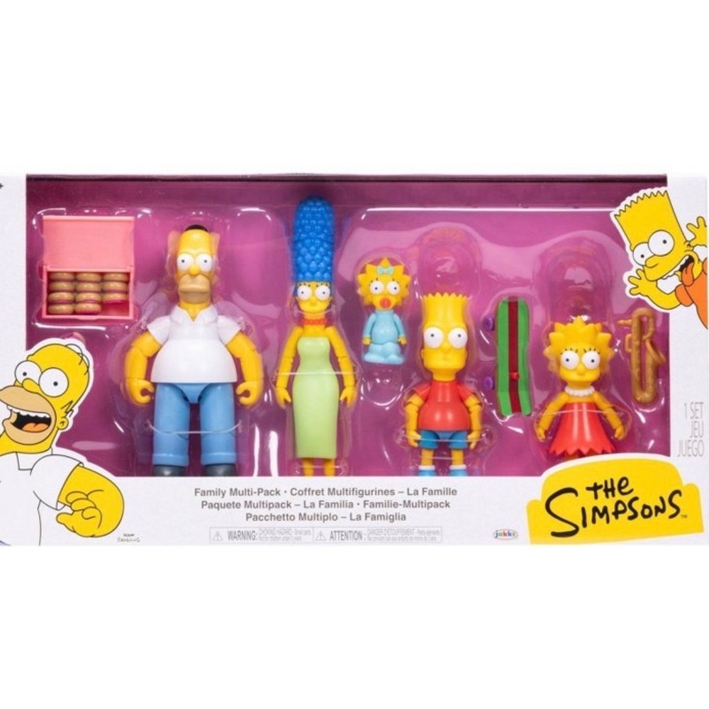 The Simpsons Family Multi-Pack Action Figure Set Jakks Pacific 2023 New - Picture 1 of 5